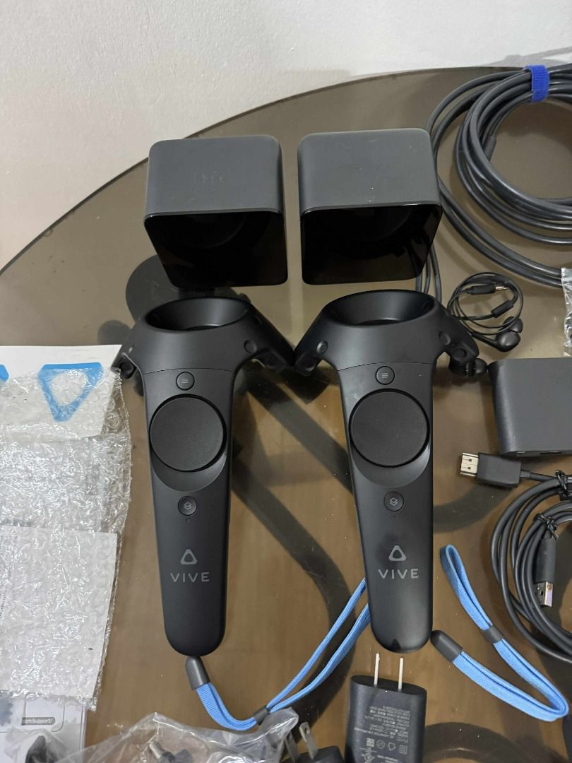 HTC Vive 1 Virtual Reality Headset (Category: Virtual Reality) located in Manila. Submitted by trendsz (Listing ID 1378414812, Image 3). Description: Rush!!! For Sale: HTC Vive 1 Virtual Reality Headset -Lightly used -No issues -Good Condition -Complete with accessories ,cables and manual -With extra cables for PC like audio cables and HDMI -Negotiable Location: Manila Room-Scale VR .