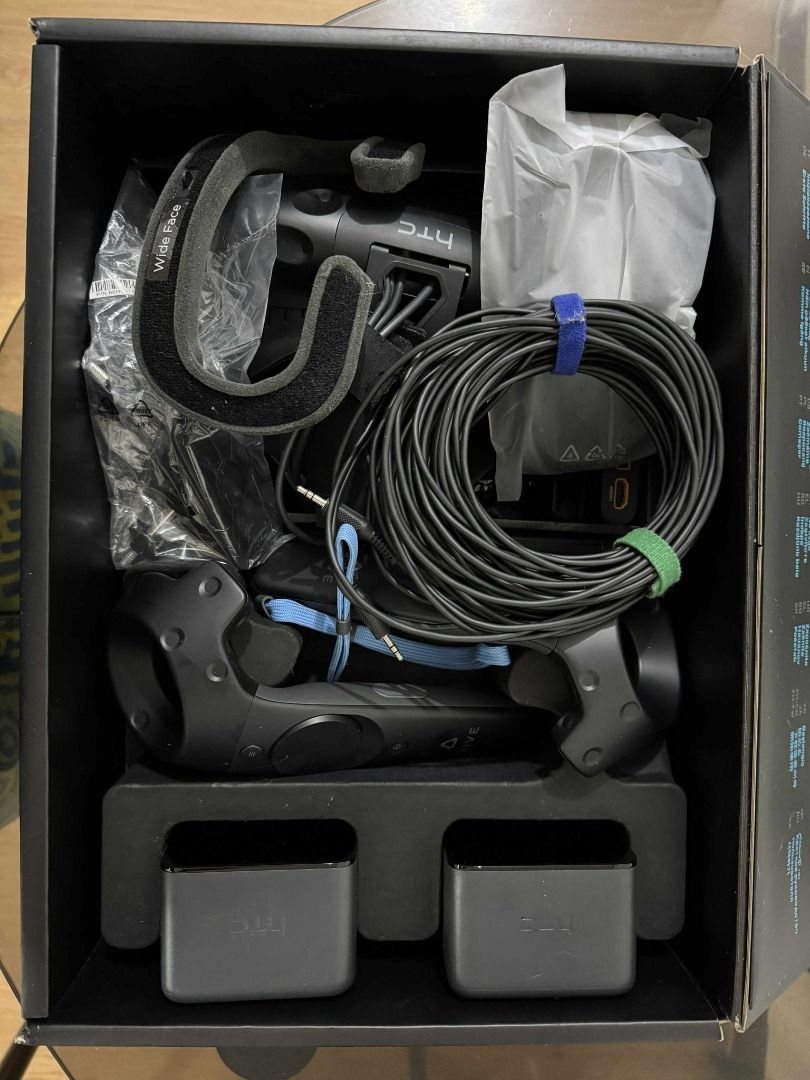 HTC Vive 1 Virtual Reality Headset (Category: Virtual Reality) located in Manila. Submitted by trendsz (Listing ID 1378414812, Image 1). Description: Rush!!! For Sale: HTC Vive 1 Virtual Reality Headset -Lightly used -No issues -Good Condition -Complete with accessories ,cables and manual -With extra cables for PC like audio cables and HDMI -Negotiable Location: Manila Room-Scale VR .
