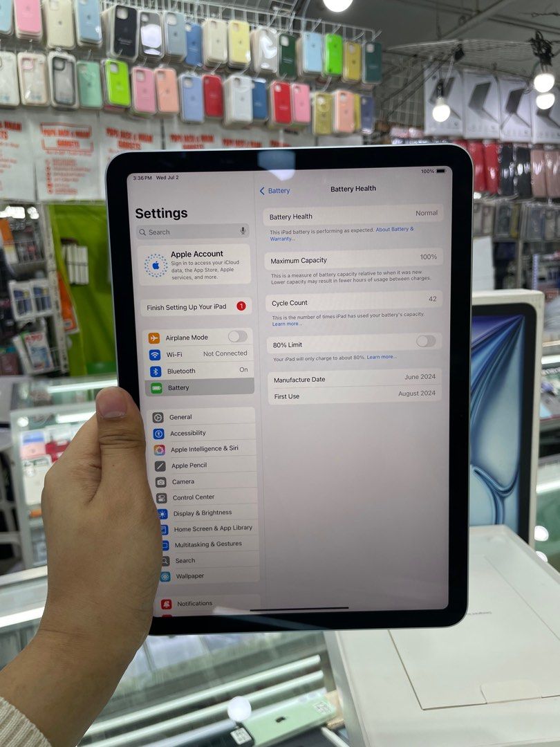 iPad Air 6 M2 11” 256GB Wifi No Issue (Category: iPad) located in Pasig City. Submitted by FarAndRayShop (Listing ID 1378365673, Image 3). Description: OPEN FOR SWAP/SELLING/BUYING (RFS: Buy and Sell) Price: 32,999 iPad Air 6 M2 11” 256GB •NO HIDDEN ISSUES •TEST TO SAWA •Authentic Phone Physical store in Greenhills Shopping Center XC-07 Stall Number Look For Rayray Or Anika NO CASH INSTALLMENT We are open also for : *CREDITCARD INSTALLMENT (Plus 