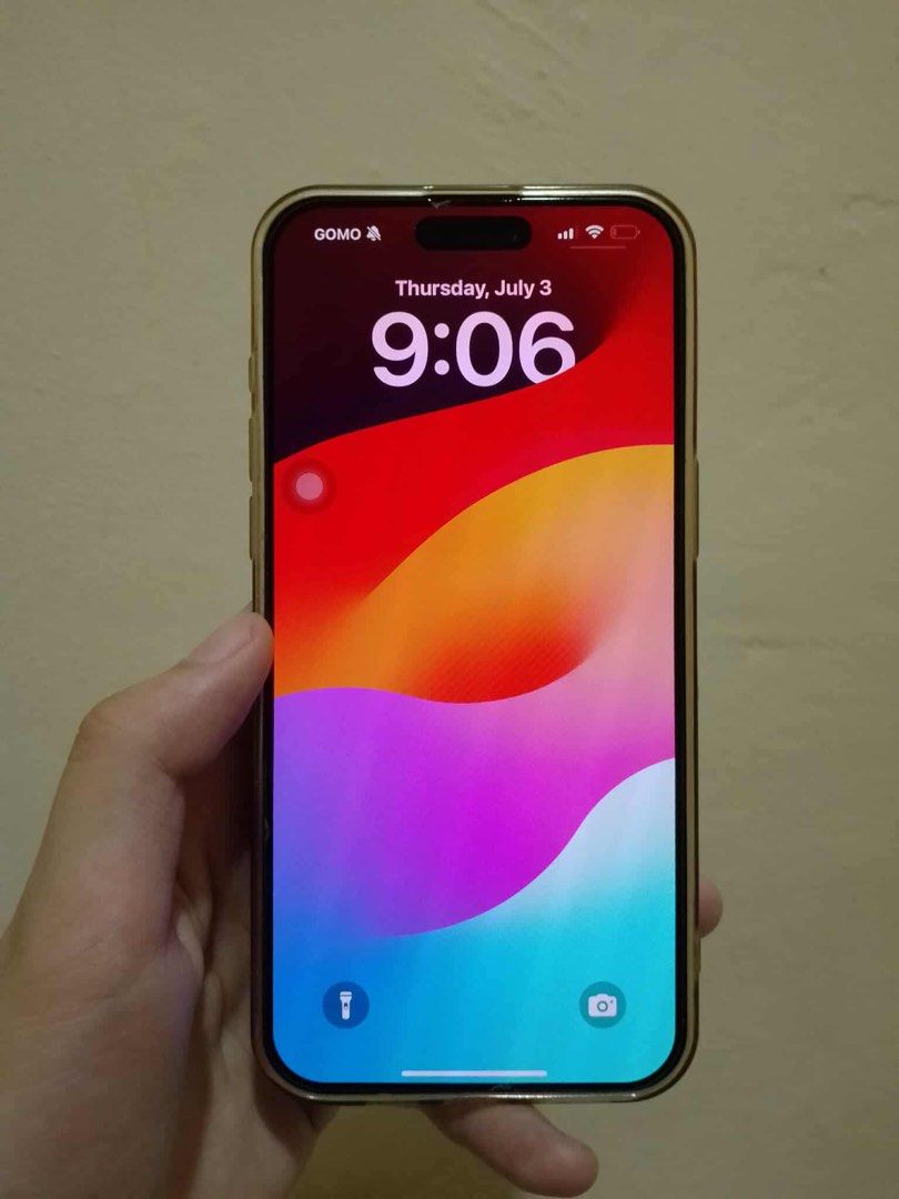 Iphone 15 pro max (Category: iPhone 15 Series) located in Manila. Submitted by declutteringbags (Listing ID 1378474403, Image 2). Description: PREFERABLY SWAP WITH IPHONE 16 plus Iphone 15 pro max 256 gb Natural titanium 84bh No issue With case.