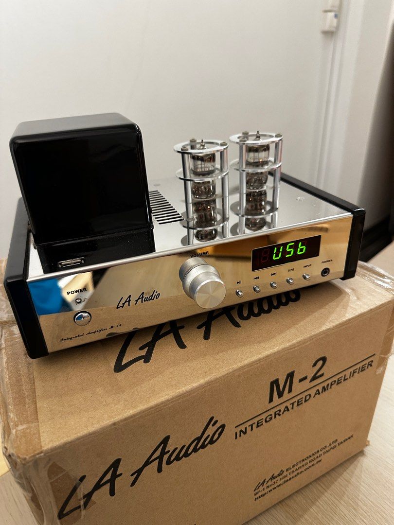 LA Audio M2 tube amp + S100 speakers (Category: Soundbars, Speakers & Amplifiers) located in Singapore. Submitted by retrocrates (Listing ID 1378392493, Image 1). Description: The amp alone is being sold for $680 at Retrophonic. Now you can have the amp AND the S100 speakers for just $250 Cash n carry LA AUDIO – M-2UB HYBRID TUBE AMPLIFIER $680.00 LA Audio – M-2UB is a small form hybrid tube amplifier that comes with Bluetooth function as well as