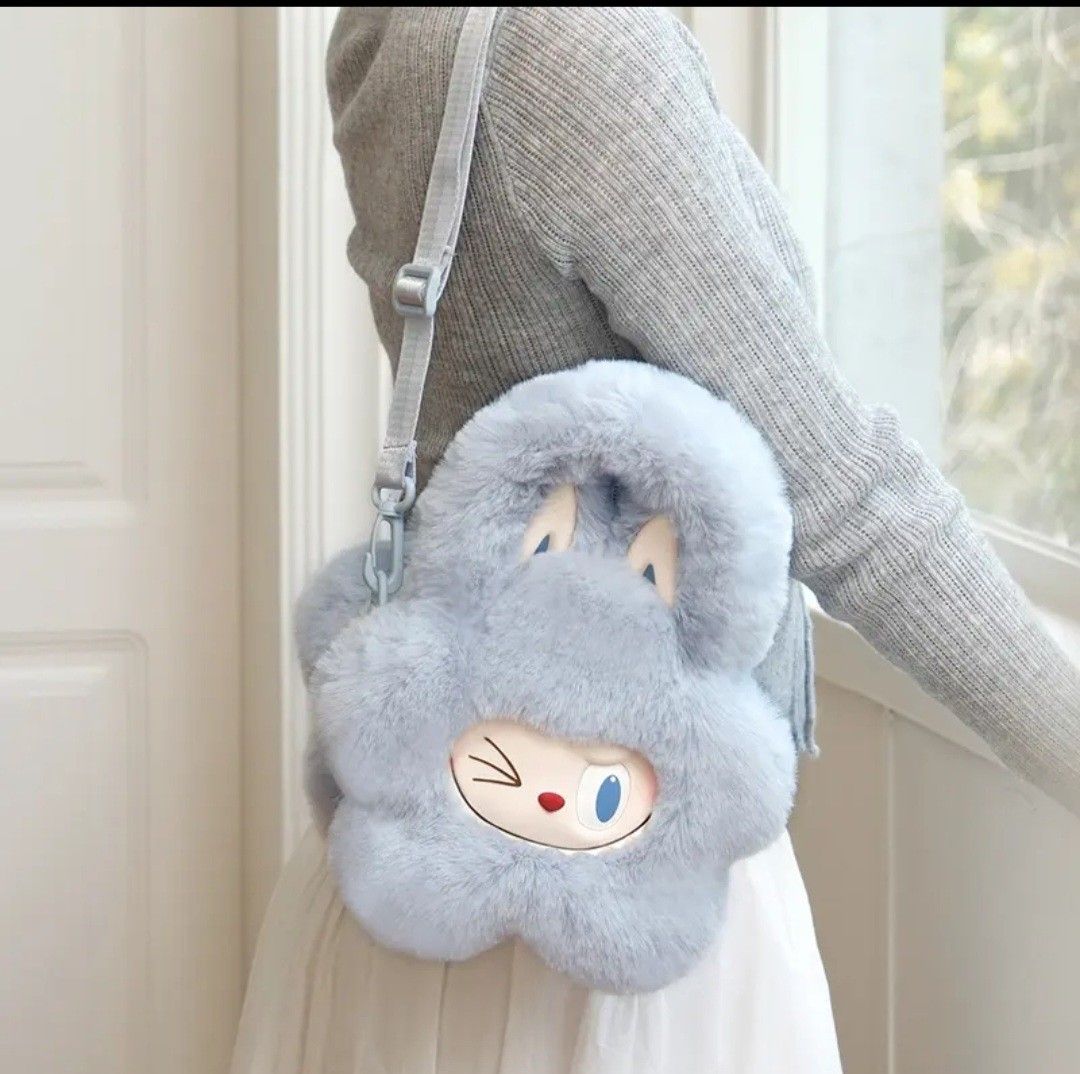 Labubu flower plush bag (Category: Cross-body Bags) located in Singapore. Submitted by chantallee (Listing ID 1378352229, Image 3). Description: brand new sealed.