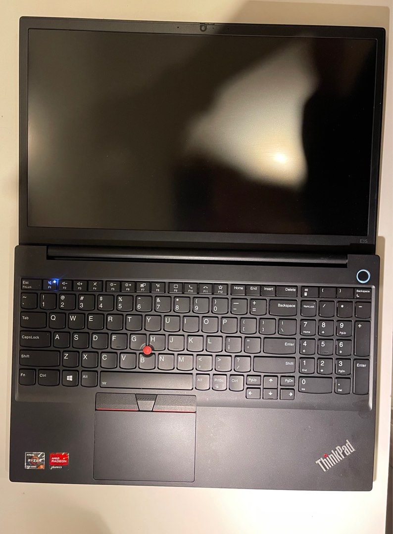 Lenovo ThinkPad E15 Laptop (Category: Laptops & Notebooks) located in Singapore. Submitted by shizleahmaya-58287 (Listing ID 1378470073, Image 3). Description: - Lenovo ThinkPad laptop in good condition (barely used) - Features a black finish and a comfortable keyboard with a trackpoint - The screen is clear and the laptop is ready for use (all the restarting is done, therefore in a brand-new / out-of the box state) - Includes AMD Radeon graphics
