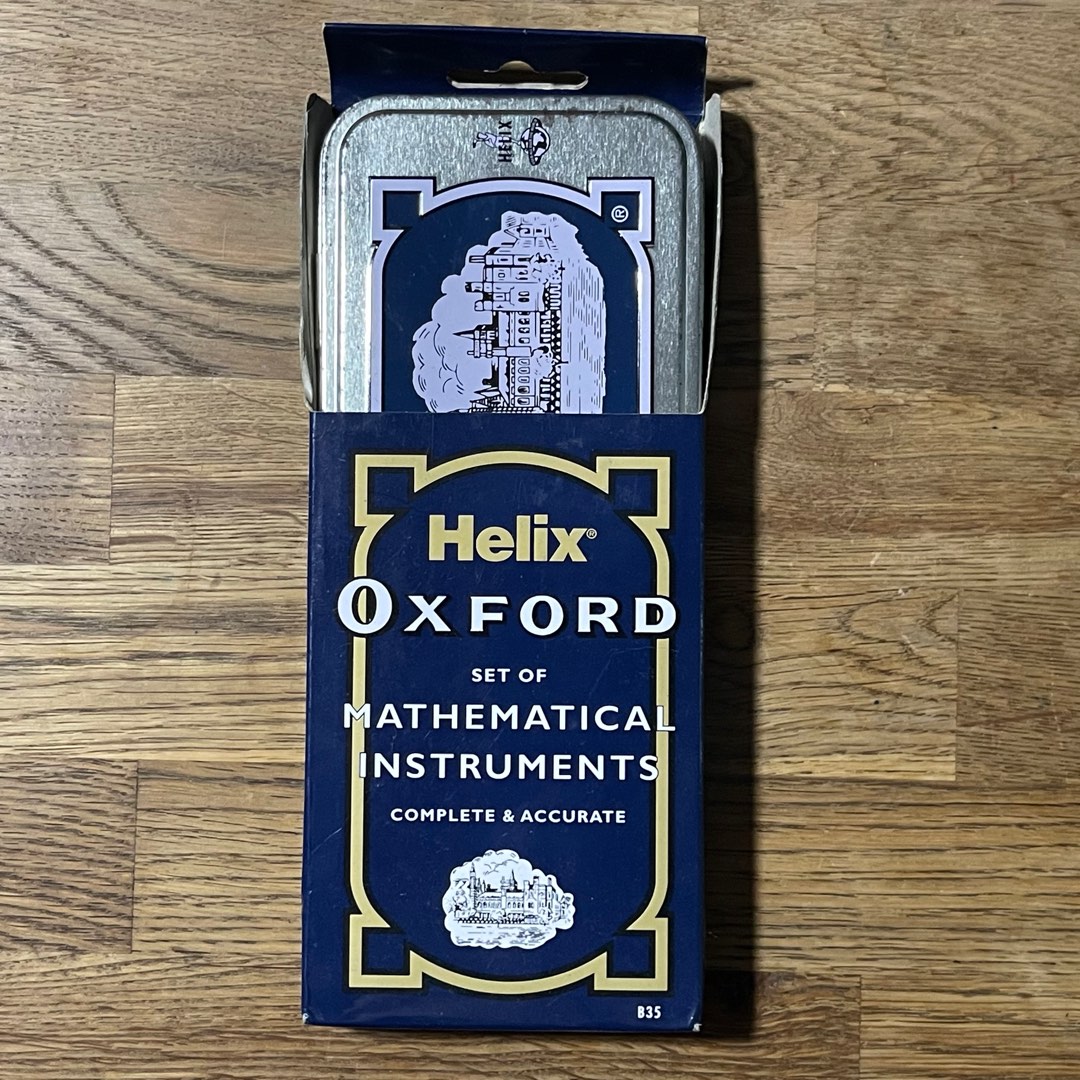 Like New Helix Oxford Set of Mathematical Instruments, Hobbies & Toys ...