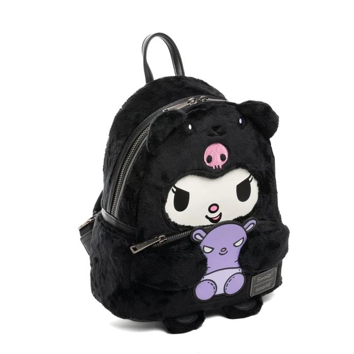 🌈US Exclusive🌈Loungefly Sanrio Kuromi Bear Cosplay Mini Backpack (Category: Backpacks) located in Singapore. Submitted by happy_shop_paradise (Listing ID 1378384340, Image 2). Description: Brand new sealed with tag Pre order from US, waiting time: 3-4 weeks to reach Material: Faux Leather, plush Measurements: W 9" x H 10.5" x D 4.5" This is an officially licensed Disney product. Courier $5 or collect at s821669/Oasis LRT DM for further in chat�