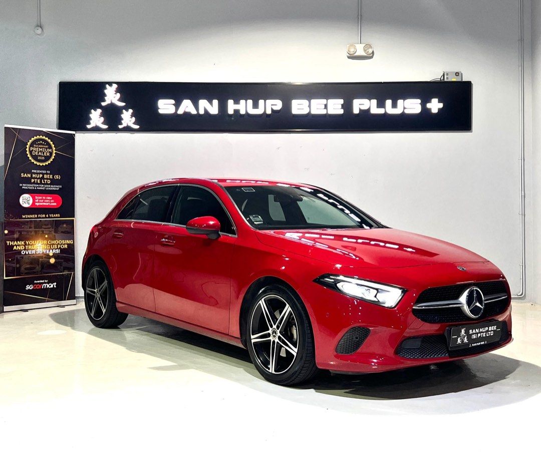 Mercedes-Benz A-Class Hatchback A200 Progressive (A) (Category: Used Cars) located in Singapore. Submitted by shb.eva (Listing ID 1378402800, Image 1). Description: ‼️FOC 2Y ENGINE & GB WARRANTY‼️ ‼️FOC FULL GROOMING BEFORE HANDOVER‼️ ‼️FOC SERVICING BEFORE HANDOVER‼️ 🔅🔆NO OBLIGATION VIEWING, MY CAR SELLS OUT FAST. FIRST COME FIRST SERVE!🔆🔅 Vehicle Features 1.4L 4 cylinder inline, 16 valves producing 160bhp, 7G DCT auto transmission, multi fu