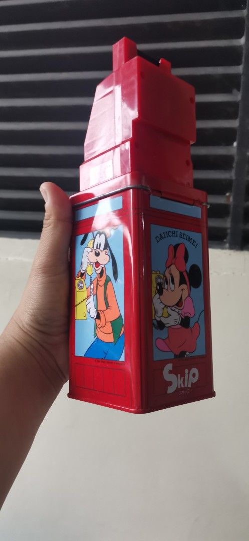 Mickey Mouse Tin Coin bank (Category: Vintage Collectibles) located in General Santos City (Dadiangas). Submitted by sam_surplus (Listing ID 1378423186, Image 2). Description: wysiwyg pls see pic for the lock issue.