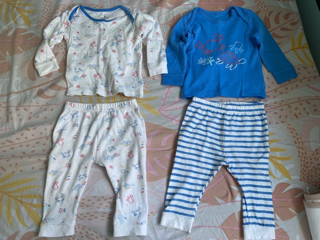 Mothercare Baby Boy Under the Sea Baby Pyjamas - 2 Pack (3-6m) (Category: Babies & Kids Fashion) located in Singapore. Submitted by danididi (Listing ID 1378410697, Image 1). Description: Soft and comfortable. Wore only one or two times as bought a lot. .
