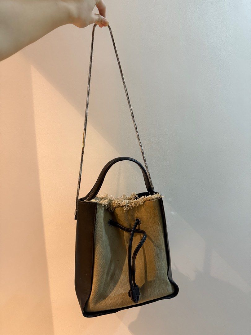 (nego) 3.1 Phillip Lim Small Drawstring Bucket Bag With Pouch (Category: Luxury Bags & Wallets) located in Manila. Submitted by maxxnooblaa (Listing ID 1378506965, Image 1). Description: Original Price: 168 DOLLARS > ₱9473 SELLING FOR ₱5500 ONLY.