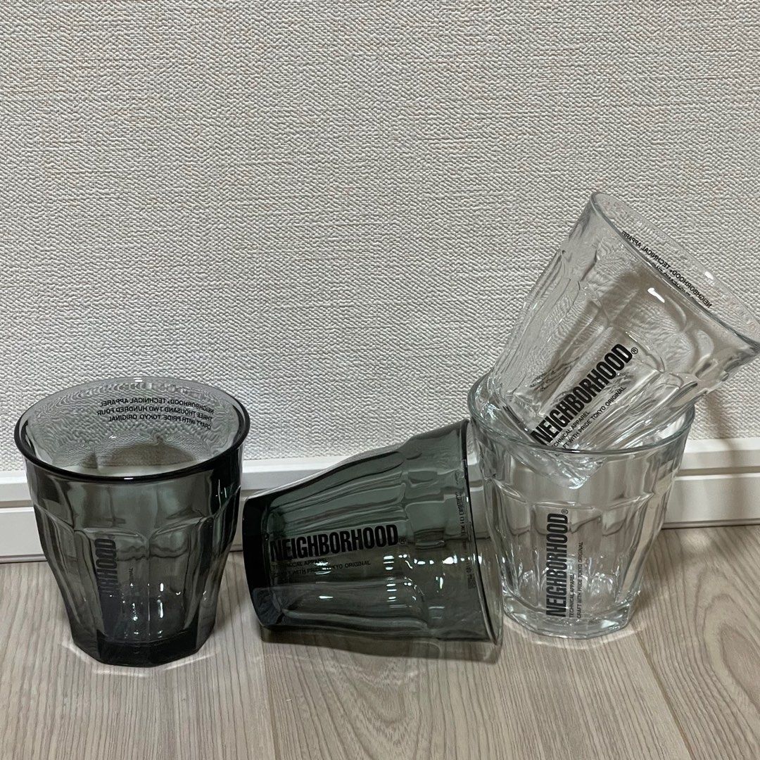 新品 NEIGHBORHOOD LOGO DURALEX GLASS SET Neighborhood Logo Duralex Glass Set – Extra Butter