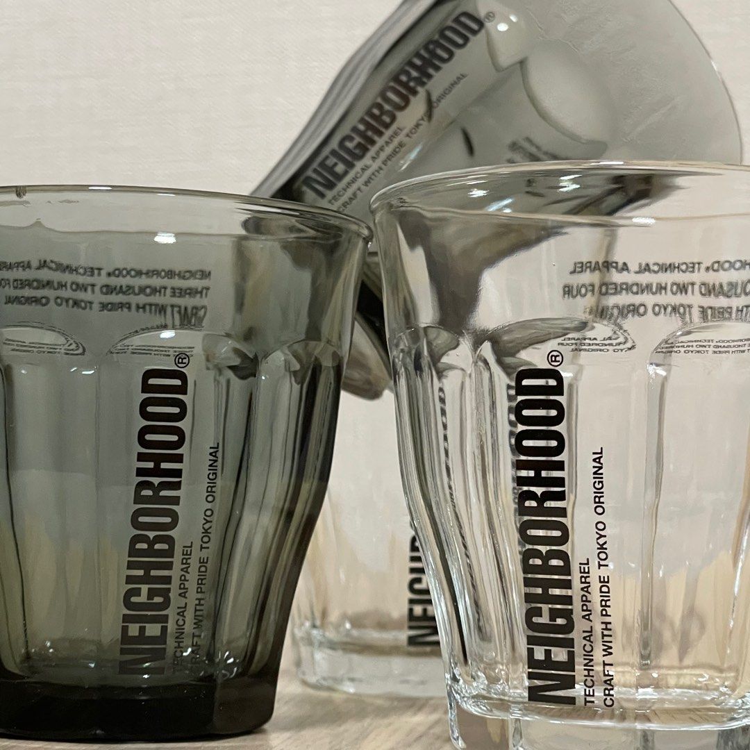 小物 NEIGHBORHOOD LOGO DURALEX GLASS SET Neighborhood Logo Duralex Glass Set 251OTNH-AC02 / Gray