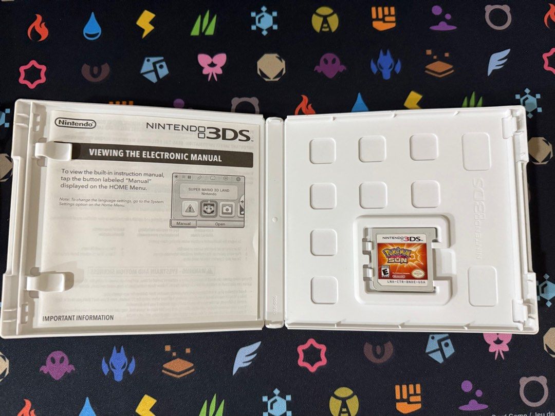 Pokemon Sun 3DS (Category: Nintendo) located in Quezon City. Submitted by gamelootph (Listing ID 1378433557, Image 3). Description: Selling Pokemon Sun Game for Nintendo 3DS RFS Decluttering Mode of Payment Metrobank, BPI or GCash Meetups only SM North, Trinoma and Ayala Vertis North Mall.