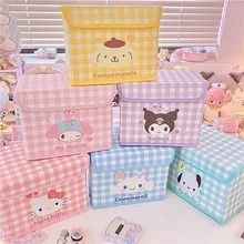 Sanrio My Melody Cartoon Desktop Storage Box Hello Kitty Kuromi Jade