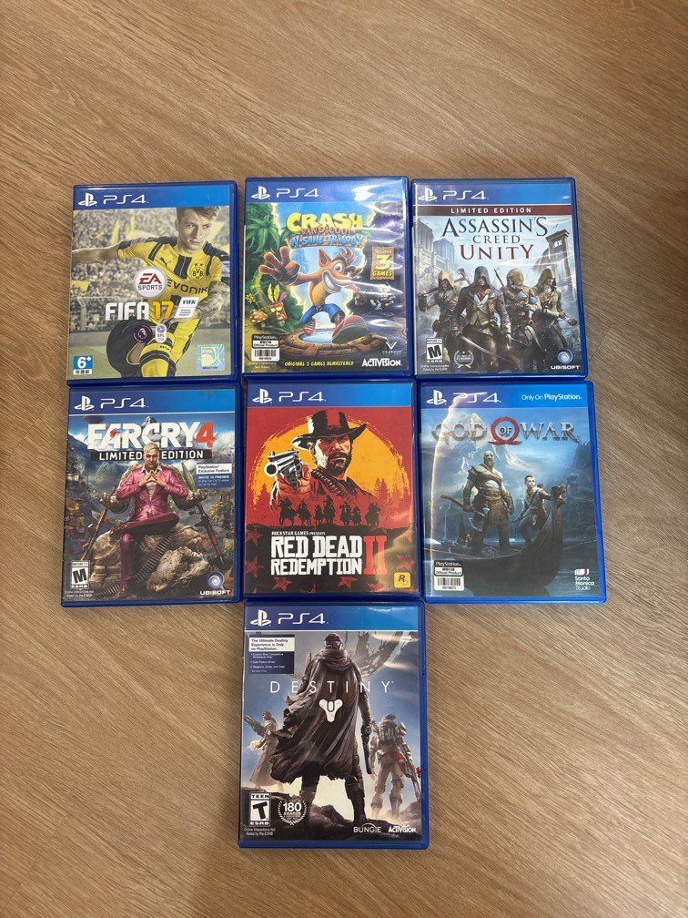 [SET DEAL] ps4 games red dead redemption ii 2 rdr2 fifa 17 crash ...