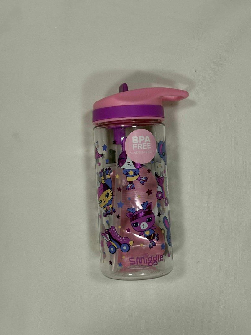 Smiggle Tumbler (Category: Water Bottles & Tumblers) located in Quezon City. Submitted by tyler0130 (Listing ID 1378445768, Image 2). Description: FOR SALE: Brandnew Smiggle Drink Up Bottle Php500 ⚽️ Pink Bottle Php500.