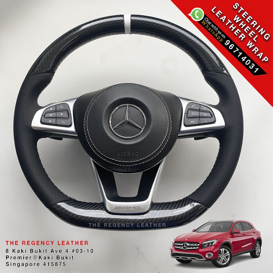 STEERING CARBON FIBER LEATHER WRAP / REFURBISH / RESTORATION / AUDI, BMW, HONDA, MERCEDES, VOLKSWAGEN, MASERATI, SUBARU, SKODA (Category: Car Workshops & Services) located in Singapore. Submitted by david_96714031 (Listing ID 1378457872, Image 1). Description: 𝐃𝐞𝐚𝐫 𝐂𝐮𝐬𝐭𝐨𝐦𝐞𝐫❜𝐬 𝐏𝐥𝐞𝐚𝐬𝐞 𝐛𝐞 𝐢𝐧𝐟𝐨𝐫𝐦 𝐭𝐡𝐚𝐭 𝐭𝐡𝐞 𝐢𝐧𝐝𝐢𝐜𝐚𝐭𝐞𝐝 𝐩𝐫𝐢𝐜𝐞 𝐢𝐬 𝐨𝐧𝐥𝐲 𝐟𝐨𝐫 𝐫𝐞𝐟𝐞𝐫𝐞𝐧𝐜𝐞. 𝐃𝐢𝐟𝐟𝐞𝐫𝐞𝐧𝐜𝐞 𝐜𝐚𝐫 𝐦𝐨𝐝𝐞𝐥 𝐰�