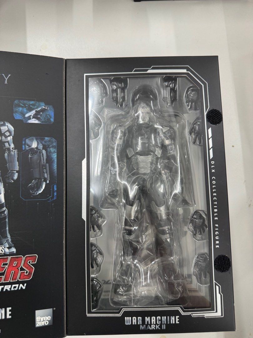Threezero Warmachine (Category: Toy Figures) located in Singapore. Submitted by paperhat (Listing ID 1378512641, Image 2). Description: Selling threezero Warmachine from Aou & iron patriot Selling as a set Only opened to check, as good as new .