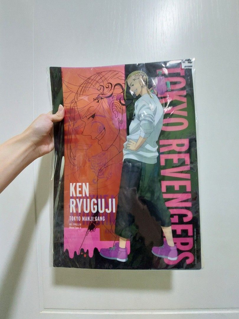 Tokyo Revengers A3 Clear Posters (2pcs set) (Category: J-pop) located in Singapore. Submitted by shiro3105 (Listing ID 1378520559, Image 2). Description: - Two Tokyo Revengers A3 clear posters - Featuring Kazutora Hanemiya and Ken Ryuguji (Draken) - Brand new, still in original packaging - Won from Ichiban Kuji - Selling as a set.