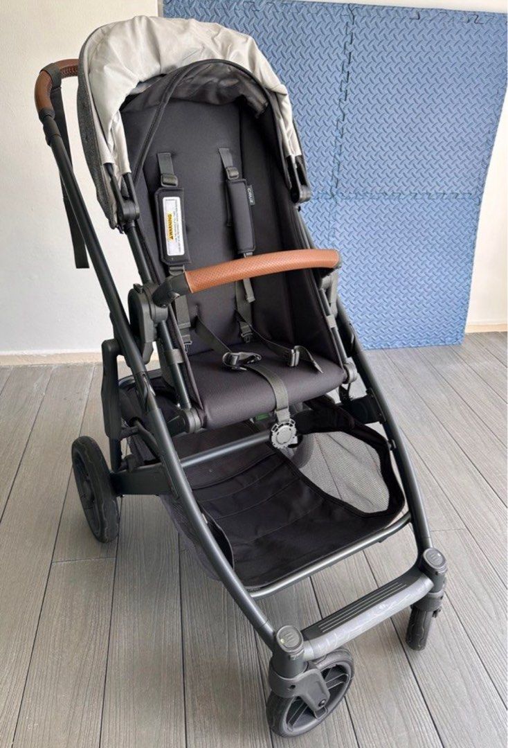 (Under Warranty) UPPAbaby CRUZ V2 Stroller (Greyson) (Category: Strollers) located in Singapore. Submitted by nikolausm (Listing ID 1378467107, Image 2). Description: Stroller is almost 14 months old (still under warranty), we decided to change to a bugaboo instead as our baby is getting heavier and the combination is too heavy for me to handle. We love this stroller as it is super sturdy and have plenty of space at the basket when we need to run