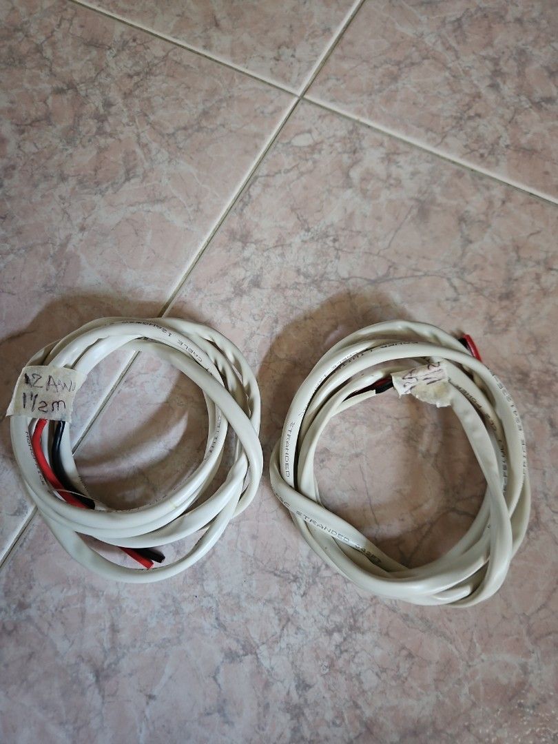 White Speaker Cables
