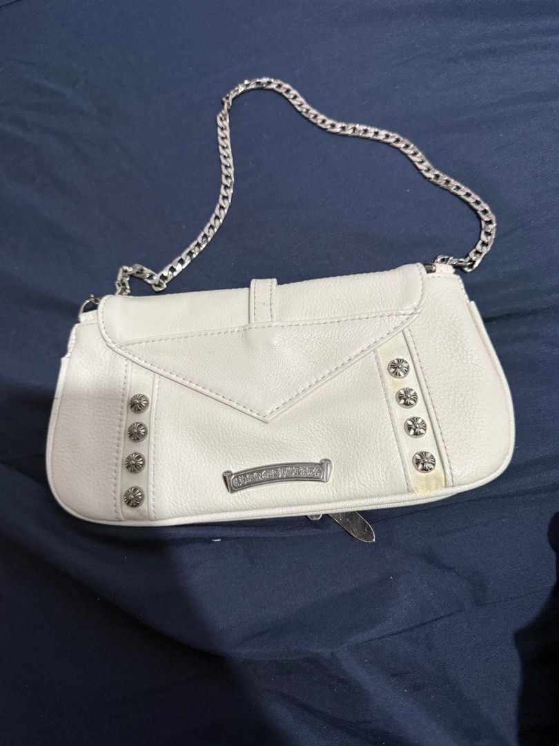 y2k white chrome hearts bag (Category: Purses & Pouches) located in Batangas. Submitted by _khaori (Listing ID 1378436254, Image 2). Description: Authenticity not guaranteed. Item was received as a gift from the U.S..