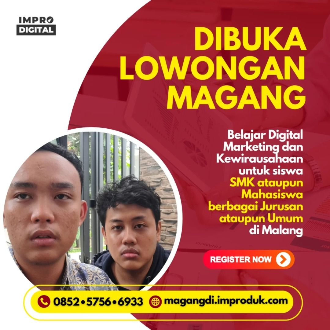 0852-5756-6933, Tempat Magang SMK DKV di Junrejo (Kategori: Filateli) berada di Malang. Dikirim oleh infopklsmkdkv (ID iklan 1383670349, Gambar 2). Deskripsi: Tempat Magang SMK DKV di Junrejo, WA: 0852-5756-6933 | Tempat Magang Jurusan Desain Komunikasi Visual, Lowongan PKL SMK Multimedia, Info Pendaftaran Prakerin DKV, Daftar Magang SMK DKV, Progam Magang SMK di Junrejo IMPro Digital adalah pelaku usaha yang bergerak di bidang Pemasaran Online d