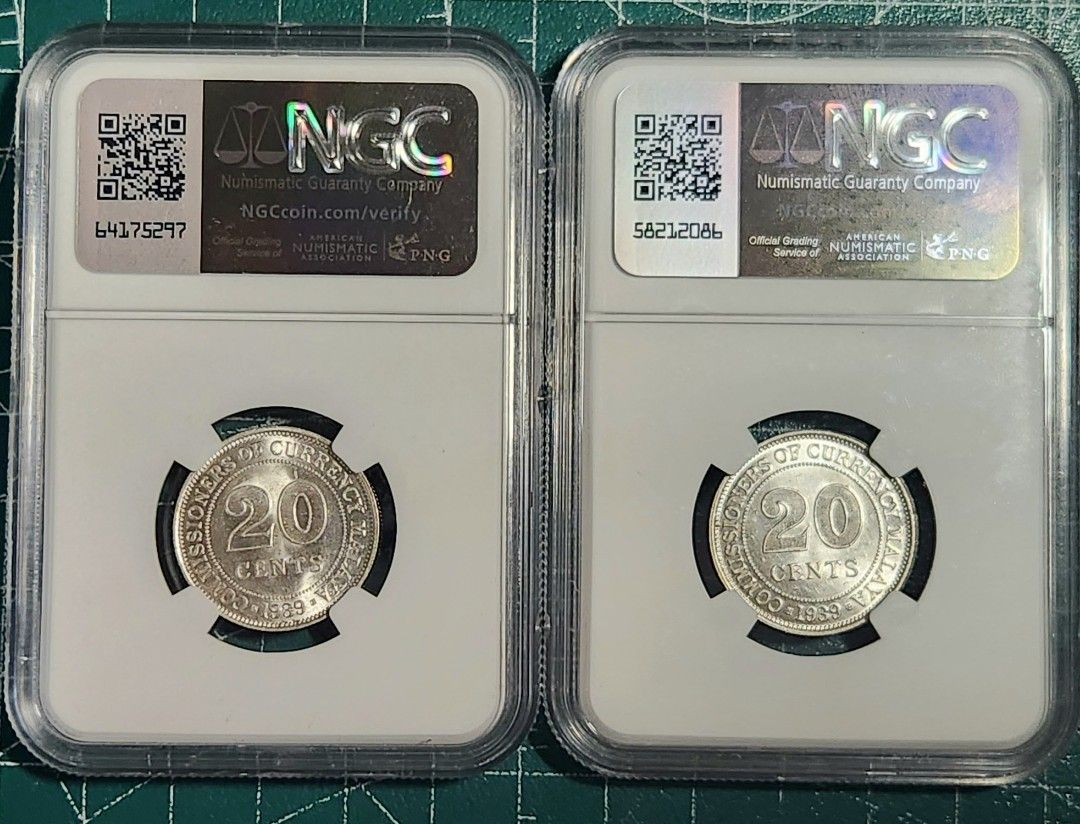1939年馬來西亞20C 銀幣, 興趣及遊戲, 收藏品及紀念品, 錢幣- Carousell