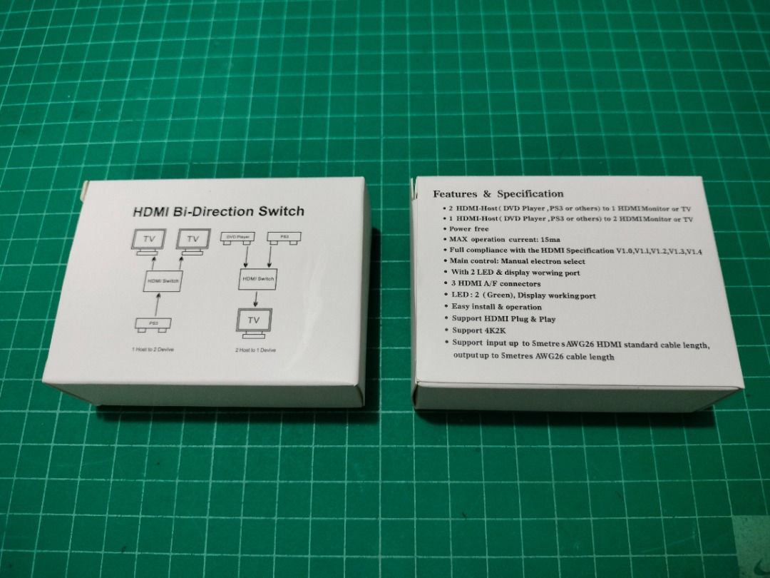 2 Port HDMI Bi-directional Splitter and Switch (Category: Cables & Adaptors) located in Quezon City. Submitted by matet07 (Listing ID 1383673713, Image 2). Description: 2 Port HDMI Bi-directional Splitter and Switch -350 each -300 wholesale(6pcs. and above) -power free -no hdmi cable included -with 1 week warranty -accept shipping via GRAB and LALAMOVE COD(buyer's expense) -accept GCASH and PAYMAYA payment -COMPATIBILITY IS BUYER'S RESPONSIBILITY