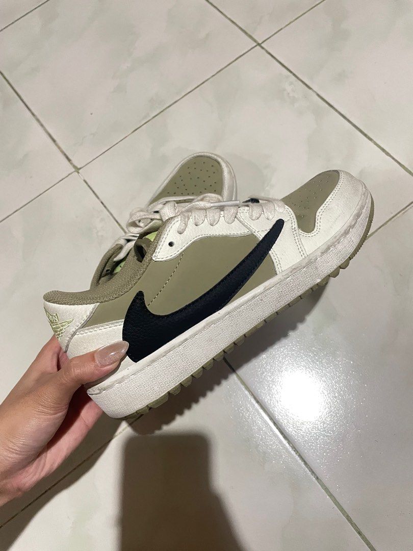 Air Jordan 1 Low Golf x Travis Scott (Category: Sneakers) located in Caloocan City. Submitted by mjolnirr (Listing ID 1383774935, Image 1). Description: Class A.