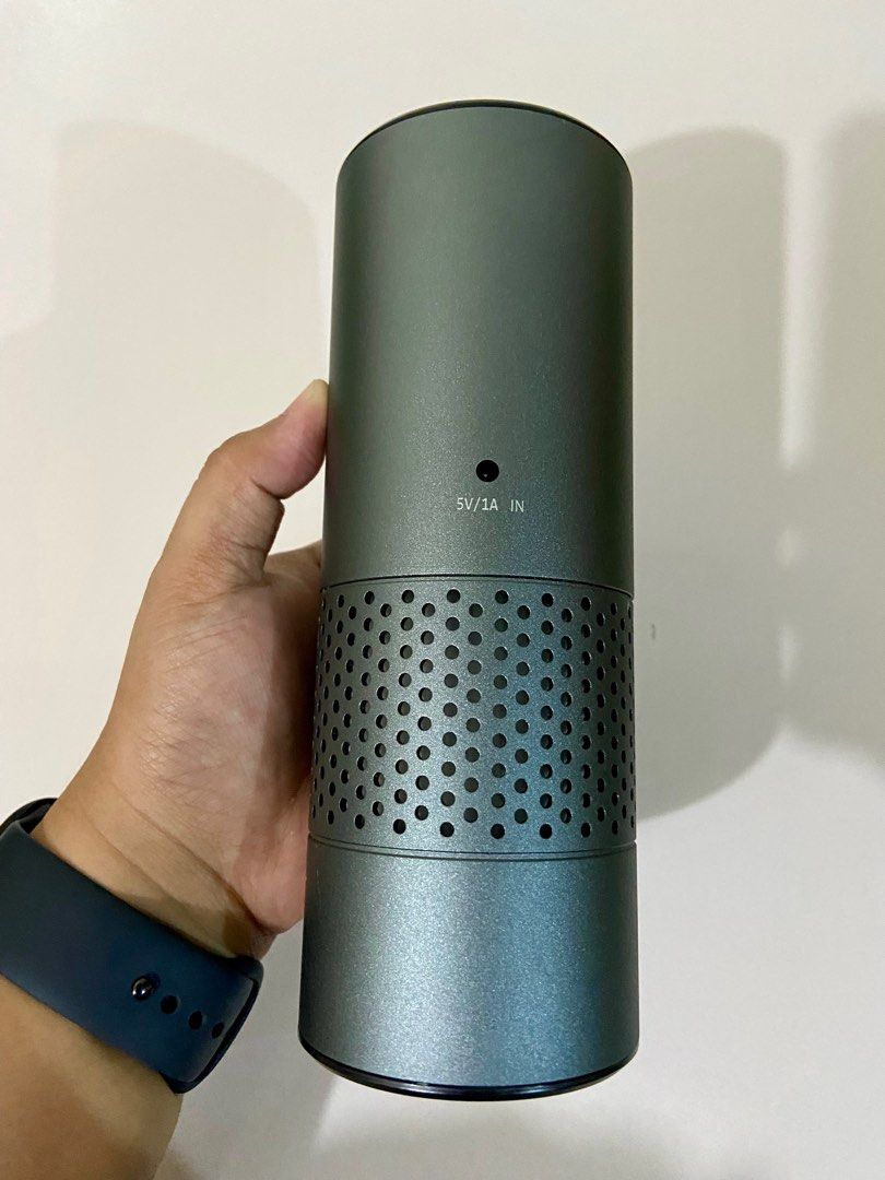 Air Purifier “Allo” - USB Type (working) (Category: Air Purifiers & Dehumidifiers) located in Cavite. Submitted by nanangonlineshop (Listing ID 1383824044, Image 3). Description: 📌 Air Purifier “Allo” - USB Type (working) 🏷️ P550 ✅ with flaw (cord), but it’s fully functional ✅ Size: 7” x 2.5” ✅ Power Source: Corded Electric ✅ LED Display: ✔️ LED shows temperature, humidity and air speed clearly. ✅ 4 Benefits: ✔️ The premium motor ensures low co