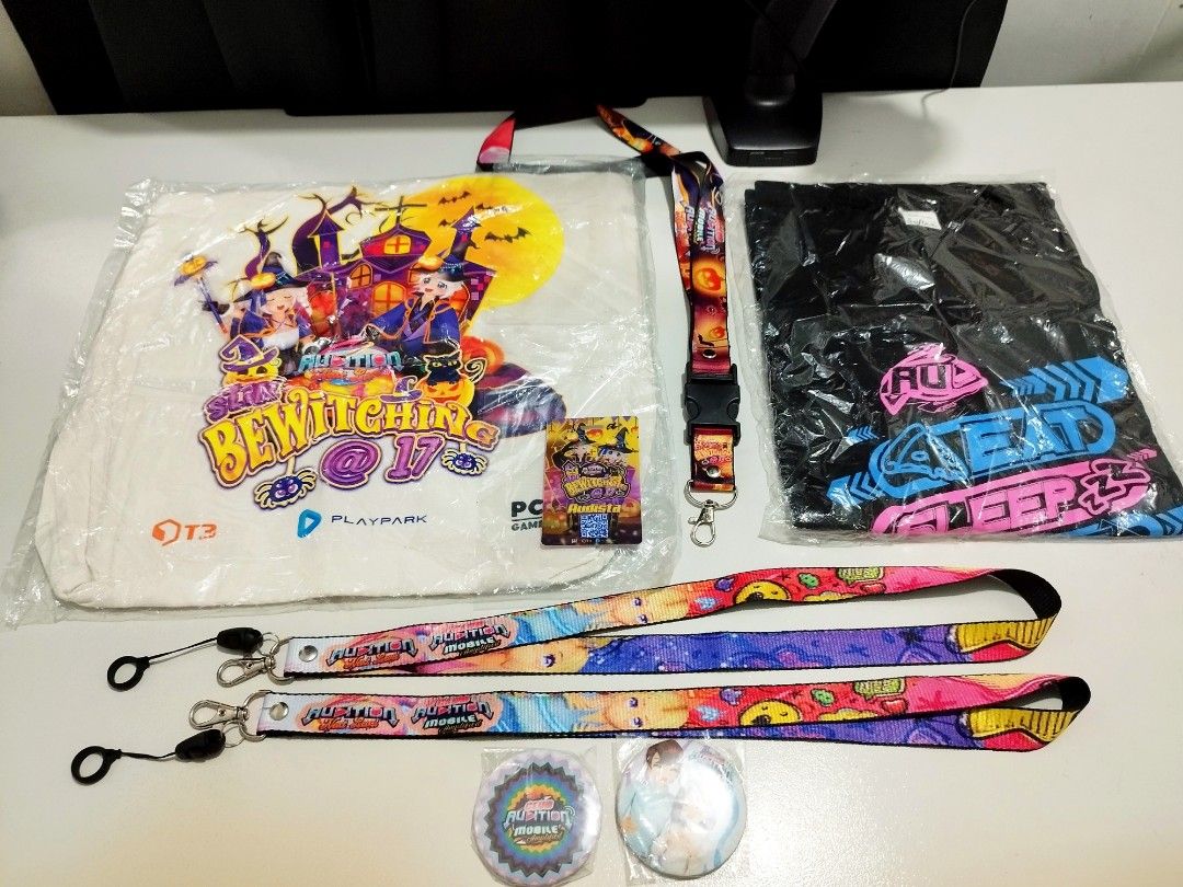 Audition PC & Mobile Game Official Merchandise (Category: Other Merchandise) located in Marikina City. Submitted by unfadingph (Listing ID 1383674870, Image 1). Description: Selling this Audition PC & Mobile Game Merchandise I get prizes from an event at the Playpark Booth. Merch lists: - Tote Bag - 15" x 14"(HxW) - Tshirt - 28" x 21.5" (HxW) - 2 Pin & 2 Landyard (mobile game) - 1 PVC Card & Lanyard(PC game) Sold as a Set, all are official merch 