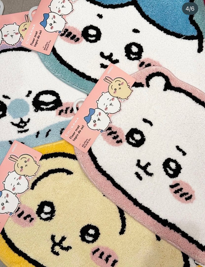 Usagi Rug Authentic Miniso x Usagi Hachiware Chiikawa floor mat rug momonga ...