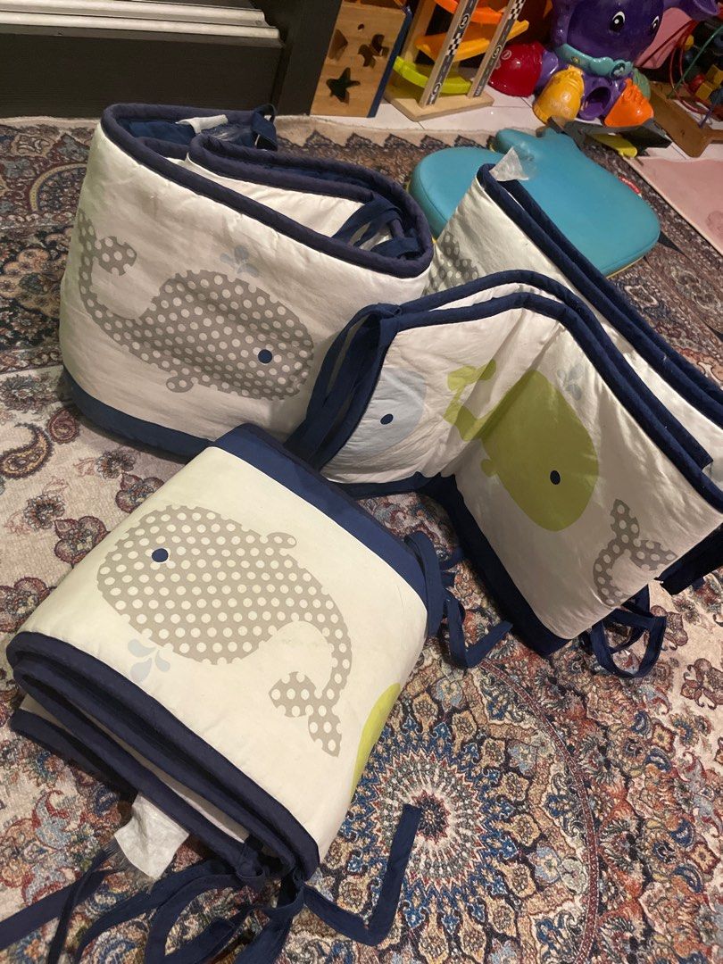Baby cot bumper/protector (Category: Cots & Cribs) located in Kuala Lumpur. Submitted by lurveen_rose (Listing ID 1383832952, Image 1). Description: Still in good condition 2 different pattern can be used as u like Self pickup sri lata condo desa petaling kl.