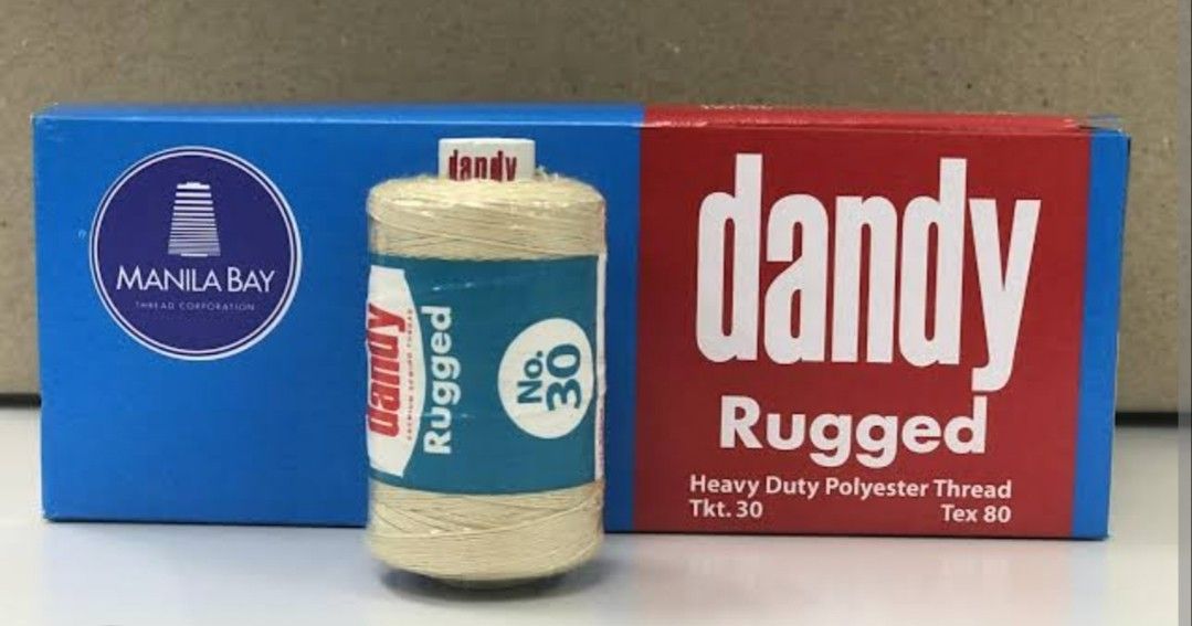 Dandy rugged Sewing Thread (Category: Craft Supplies & Tools) located in Quezon City. Submitted by whizdepot (Listing ID 1383728020, Image 1). Description: This is a heavy-duty polyester thread suitable for robust sewing applications.