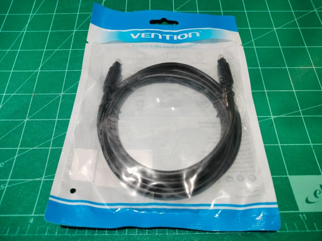 Digital Optical Fiber Audio Cord Cable (Category: Cables & Adaptors) located in Quezon City. Submitted by matet07 (Listing ID 1383750700, Image 1). Description: Digital Optical Fiber Audio Cord Cable -250 wholesale(6pcs. and above) -vention brand -1.5m -male to male -with 1 week warranty -accept for shipping via GRAB, SPEEDY/BORZO and LALAMOVE COD(buyer's expense) -accept GCASH, MAYA, payment -COMPATIBILITY IS BUYER'S RESPONSIBILITY.