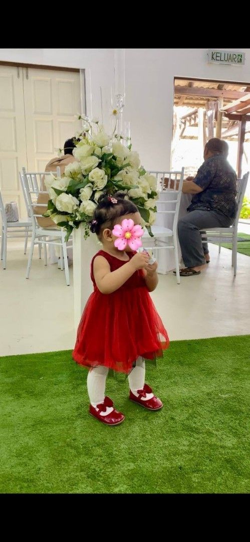 Dress maroon (Category: Babies & Kids Fashion) located in Johor Bahru. Submitted by balqisdurr25304 (Listing ID 1383685523, Image 2). Description: tag 1218 tapi 12m dah ngam pakai.