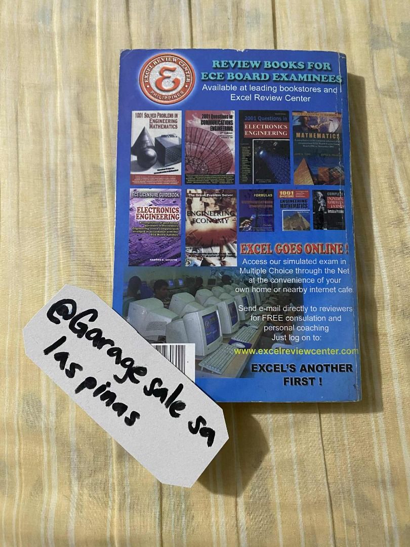 ECE Licensure Guidebook Communications Engineering 2nd Edition by Santos Cuervo (Category: Textbooks) located in Las Pinas. Submitted by garagesalesalaspinas (Listing ID 1383768182, Image 2). Description: 📖 ECE Licensure Guidebook Communications Engineering 2nd Edition by Santos Cuervo ❗ The previous owners of these books have already passed the board exam. The books were blessed at the National Shrine of Saint Jude Thaddeus, making them good lu