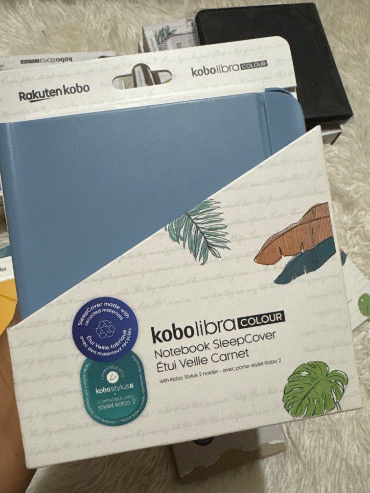 Kobo Libra / Kobo Clara Case (Category: Cases & Sleeves) located in Quezon City. Submitted by sammy.stash (Listing ID 1383792838, Image 3). Description: Kobo Clara Case Pink - 1600 Kobo Libra Colour Case - 1800 Available in Dusk Blue and Yellow.