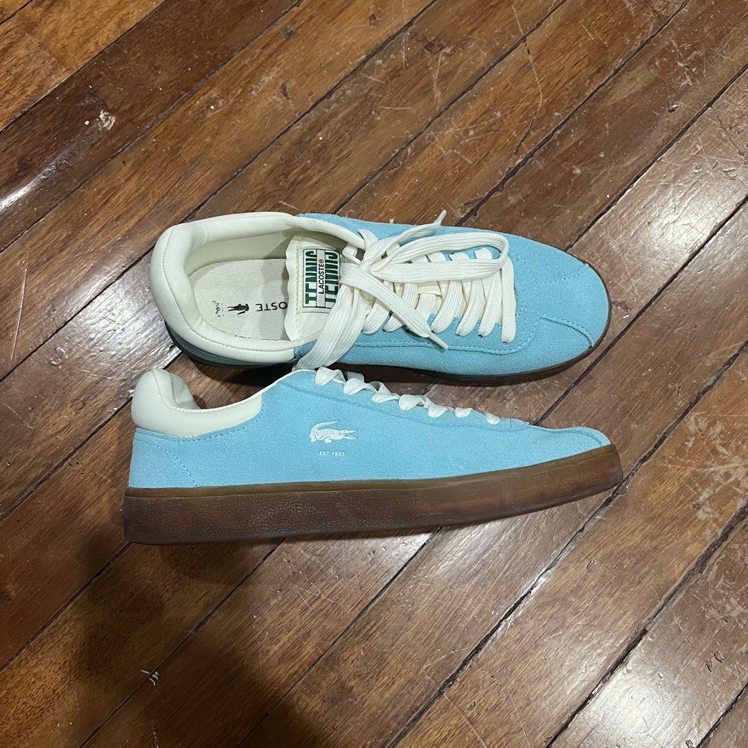 Lacoste Sneakers (Category: Sneakers) located in Mandaluyong City. Submitted by mtotc (Listing ID 1383783279, Image 1). Description: Lacoste Women’s Baseshot Translucent Sole Sneakers - Size 6 US women’s - Used once. In mint condition. - Original not fake (bought this in Lacoste Greenhills Mall branch last December 2024).