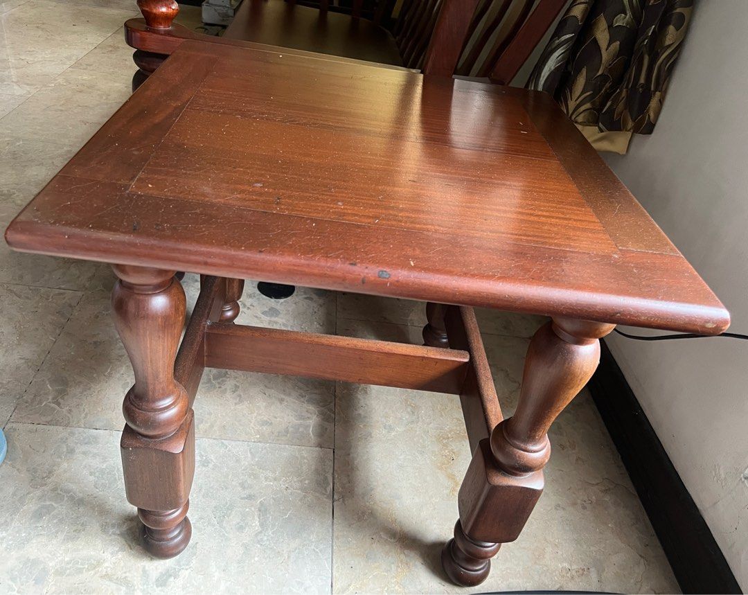 Long sofa with two side table(all Narra wood) (Category: Sofas) located in Quezon City. Submitted by redkooky (Listing ID 1383857479, Image 3). Description: .