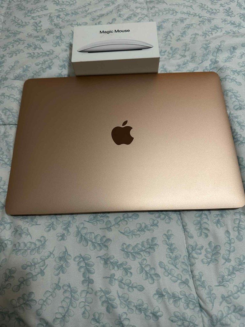 Macbook Air M1 with Magic Mouse (Sold as Set) (Category: Laptops & Notebooks) located in Angeles City. Submitted by missyanessa (Listing ID 1383787402, Image 2). Description: Sold as set only 13-inch MacBook Air M1 Gold 8GB Unified Memory 256GB SSD 8-core CPU and 7-core GPU 13.3-inch Retina LED-backlit display with True Tone technology 2560 by 1600 pixels Inclusions: 13-inch Macbook Air USB-C Power Adapter USB-C Charge Cable * Used 3x only for em