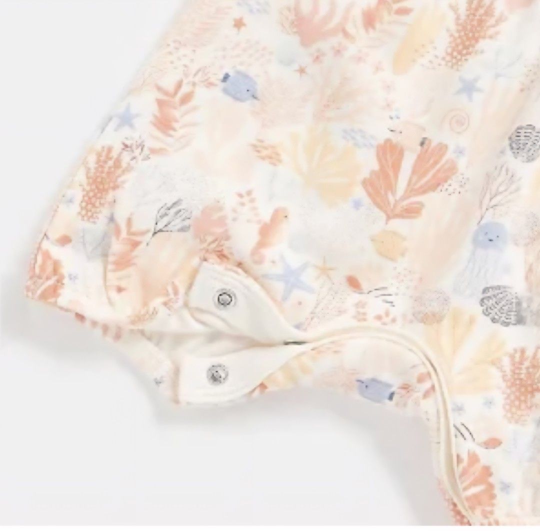 [Mothercare] Baby Girl Cotton Seashell Cove Scallop Romper - 2 Pack (12-18 mths) (Category: Babies & Kids Fashion) located in Kuala Lumpur. Submitted by mamasha1 (Listing ID 1383701370, Image 3). Description: With the prettiest prints and little fish blowing heart-shaped bubbles, these soft cotton outfits are made for sunny days. With each tiny detail designed for baby's comfort, we've added simple snap fastenings for easy dressing and nappy chan