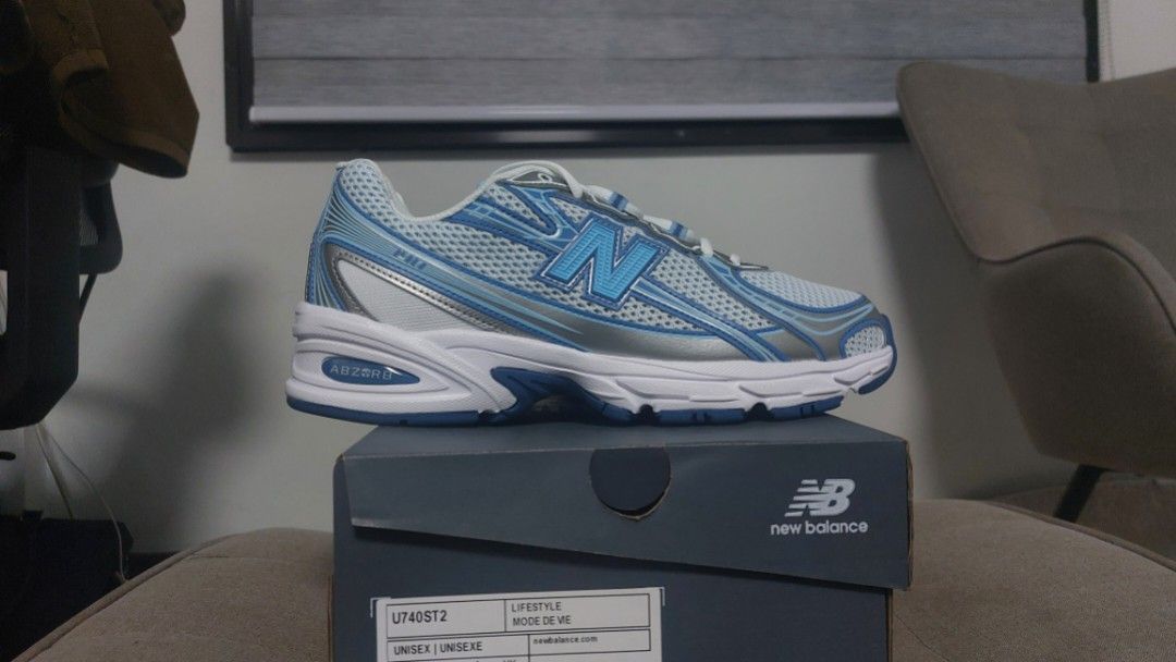 New Balance 740 Blue Agate (Category: Sneakers) located in Quezon City. Submitted by cisnarf (Listing ID 1377728137, Image 1). Description: -Brand new with receipt. -New Balance Rockwell release..