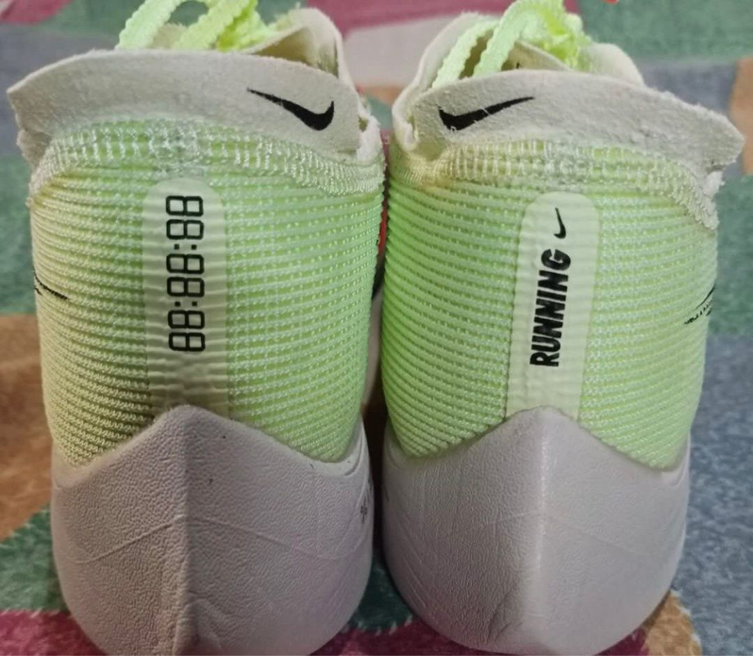 Nike ZoomX Vaporfly Next % 2 Barely Volt Yellow (Category: Sneakers) located in Iloilo. Submitted by mintmovement.co (Listing ID 1383846418, Image 2). Description: Barely used as my feet cant get used to this kind of bouncy feel-a few flaws- please refer to the photos posted. Selling low. You can just get it repaired. *not sure about the authenticity as I bought it here from Carousell as well [Will add some freebies too!].