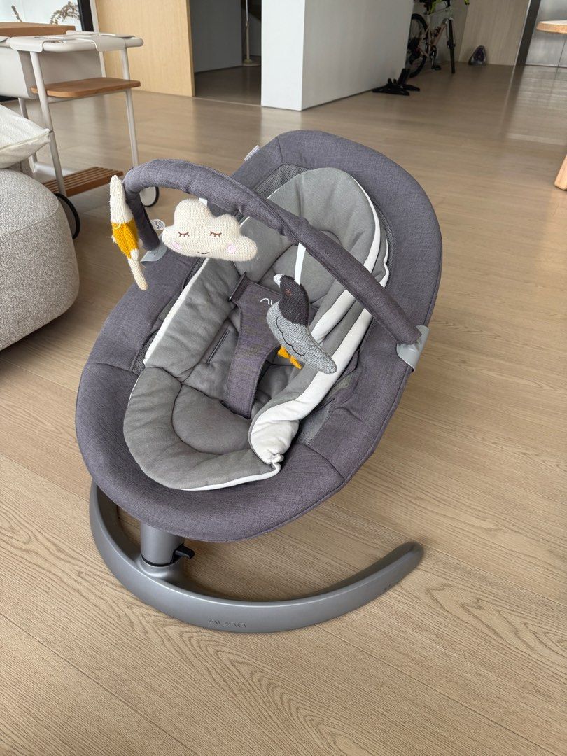 NUNA LEAF GROW (Category: Cots & Cribs) located in San Juan City. Submitted by clever_chic (Listing ID 1383772702, Image 2). Description: Original NUNA LEAF GROW with toy bar in granite color. Baby carrier/swayer Like new Original price- P19,999 Selling for only P15,000 Contact- 0917-6203287.