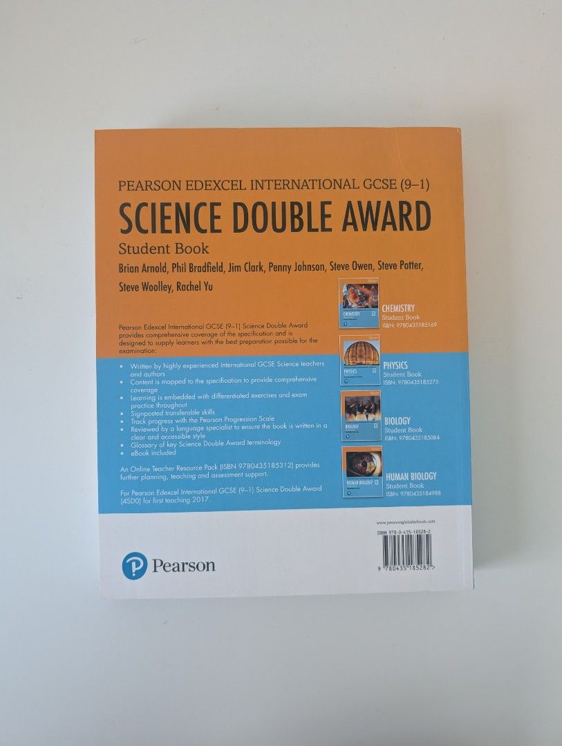Pearson Edexcel International GCSE Science Double Award Textbook ...