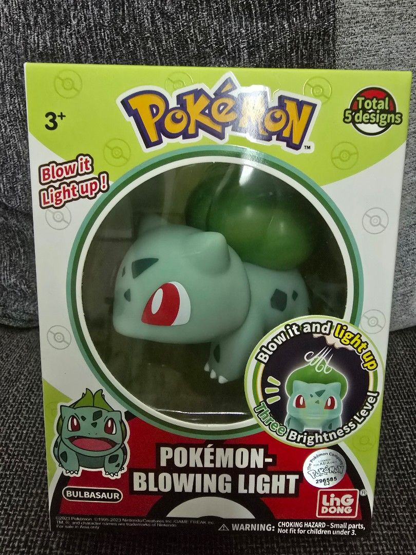 Pokemon Bulbasaur Blowing Light, Hobbies & Toys, Toys & Games on Carousell