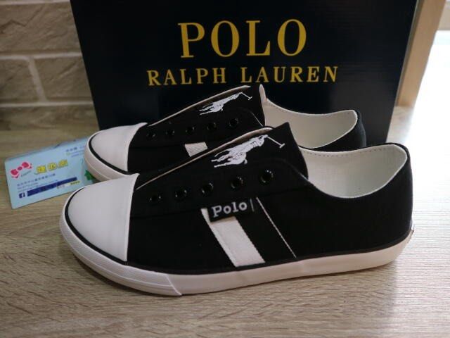 Polo Ralph Lauren Kids Slip On Shoes (Black/White) (Category: Babies & Kids Fashion) located in Johor Bahru. Submitted by finnyj (Listing ID 1383762614, Image 1). Description: 100% authentic Comes with original box and packaging Bought in Singapore Size eur 30.5.