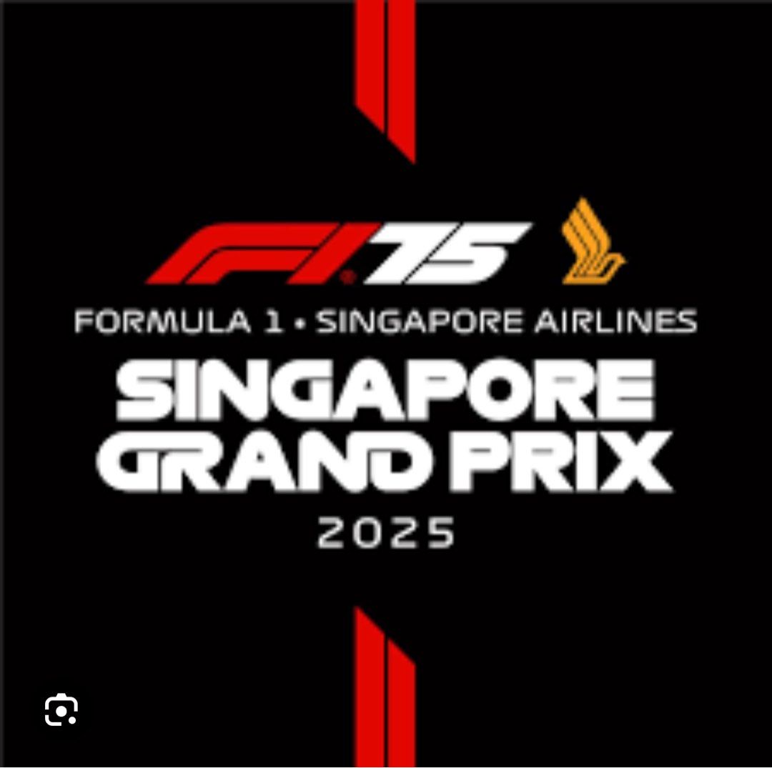 Singapore Grand Prix 2025 Pit Grandstand 3 day Ticket Tickets