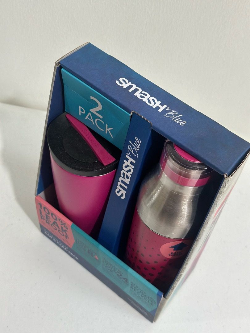 SMASH BLUE Flask and Cold Pack (Category: Water Bottles & Tumblers) located in Quezon City. Submitted by paulinetyn63243 (Listing ID 1383782682, Image 3). Description: BRAND NEW SMASH BLUE Flask and Cold Pack Stainless Steel Original from Australia.